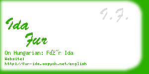 ida fur business card